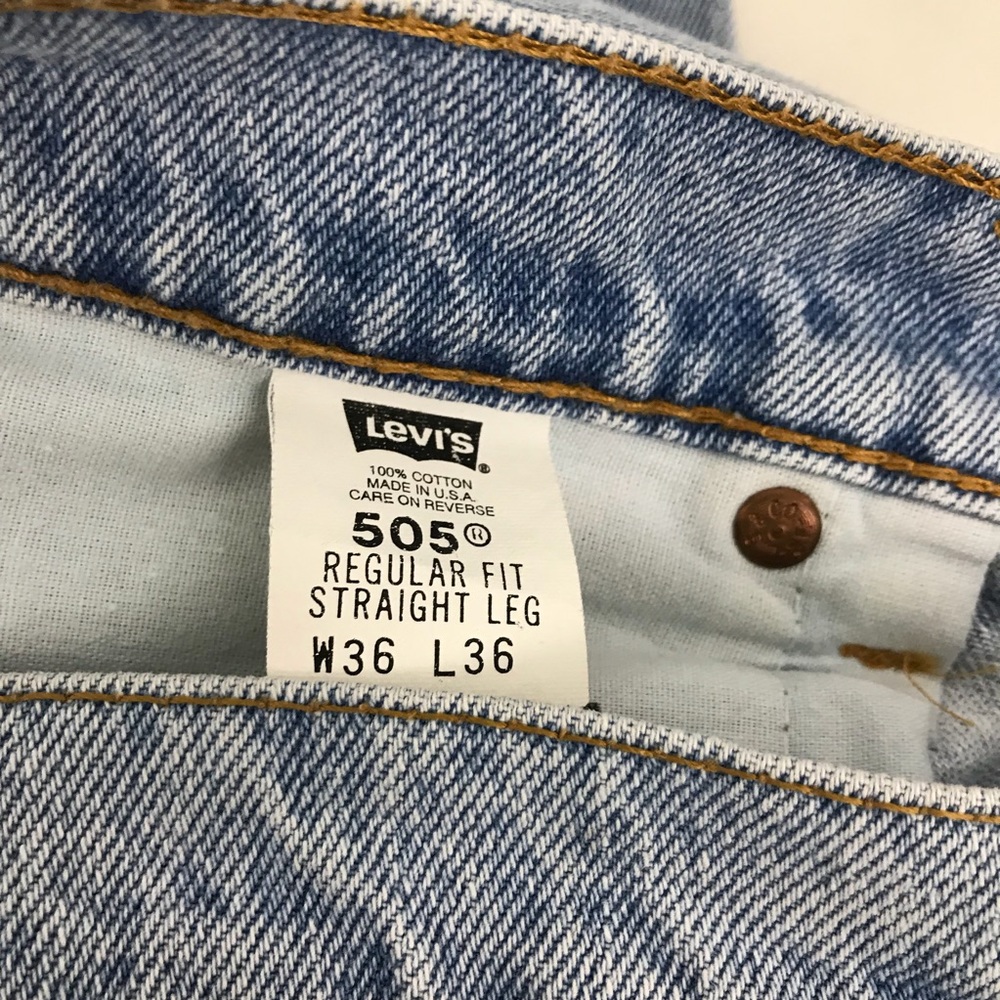 Vintage Levis 505 stone wash jeans boyfriend fit - Picture 6 of 7